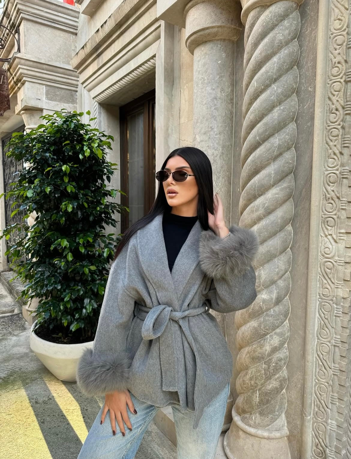 Liva Luxe Kunstpelzjacke