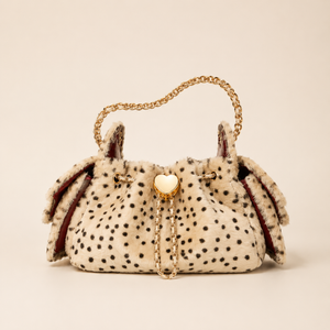 Amélie Faux Fur Bag – Leo Cream