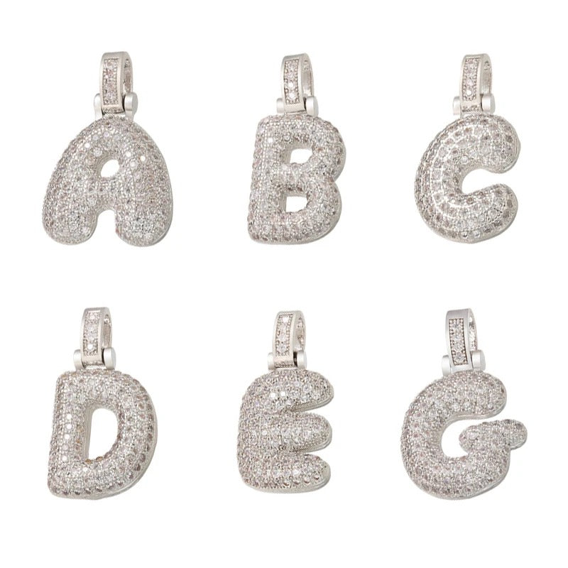 Bubble Buchstaben Halskette